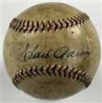 1930's Babe Ruth, Lou Gehrig, Hank Aaron and Pat O'Brien Signed Baseball (Beckett Authentic)