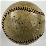 1930's Babe Ruth, Lou Gehrig, Hank Aaron and Pat O'Brien Signed Baseball (Beckett Authentic)