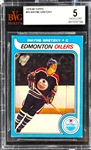 1979 Topps #18 Wayne Gretzky Rookie Card - BVG EX 5