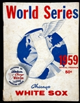 1959 World Series Program Chicago White Sox Plus AL Champs Stadium Pin (2)