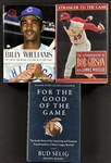 Hall of Famers Signed Books (3) Incl. Bob Gibson, Billy Williams and Bud Selig (Beckett Authentic)