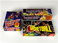1970s Topps Basketball Display Box Collection (3)