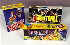 1970s Topps Basketball Display Box Collection (3)