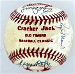 1984 Cracker Jack Old Timers Signed Baseball (17 Sigs.) Incl. Roger Maris, Harmon Killebrew and Others (Beckett Authentic)