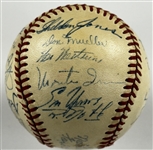 1951 National League Champions New York Giants Team Signed Baseball (26 Sigs) Incl. Rookie Willie Mays Signature (JSA)