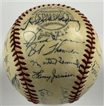 1951 National League Champions New York Giants Team Signed Baseball (26 Sigs) Incl. Rookie Willie Mays Signature (JSA)