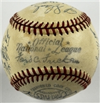 1951 National League Champions New York Giants Team Signed Baseball (26 Sigs) Incl. Rookie Willie Mays Signature (JSA)