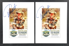 Ted Nugent Signed LPs <em>Cat Scratch Fever</em> and <em>Weekend Warriors</em> (Beckett Authentic)