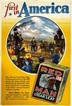 1950's Red Man Tobacco Large Advertising Poster