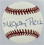 Gregory Peck Single Signed Baseball (Beckett Authentic)