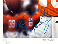 Peyton Manning Signed Limited Edition (100/300) - Litho - High VOLocity (Beckett Authentic)