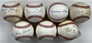 Misc. Celebrities and Sports Stars Single Signed Baseball (9) (Beckett Authentic)