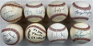 Singers and Rock Stars Single Signed Baseballs (8) (Beckett Authentic)