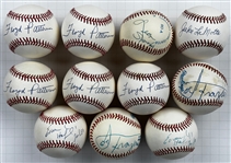 Boxing Champions Single Signed Baseballs (11) (Beckett Authentic)