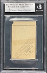 1929-30 4 In 1 Exhibits #17 Red Ruffing Signed Single Panel (Beckett Encapsulated)