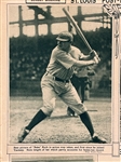 1920 Babe Ruth Newspaper Section with First Action Photo as a Yankee Plus Two Others (3 items)