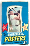 1968 Topps Baseball Posters 5-Cent Display Box