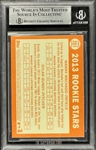 2013 Topps Heritage #201 Manny Machado & Dylan Bundy - Encapsulated Beckett Authentic