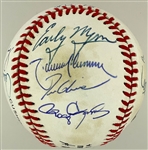 300-Game Winning Pitchers Signed Baseball with 12 Signatures Incl Ryan, Spahn and Wynn (PSA/DNA)