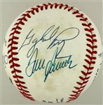 300-Game Winning Pitchers Signed Baseball with 12 Signatures Incl Ryan, Spahn and Wynn (PSA/DNA)