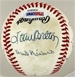 300-Game Winning Pitchers Signed Baseball with 12 Signatures Incl Ryan, Spahn and Wynn (PSA/DNA)