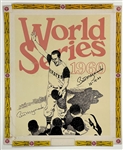 1960 World Series Iron City Beer Advertising Sign Signed by Bill Mazeroski 