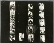 1956 Elvis Presley Alfred Wertheimer Contact Sheet with 16 Images From July 2, 1956, RCA Recording Session for Hound Dog and Don't Be Cruel