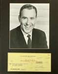 Carl Reiner Signed Check to The Writer's Guild of America  During <em>The Dick Van Dyke Show</em> (Beckett)