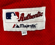 2000 Juan Castro Cincinnati Reds Red Batting Practice Used Pregame Jersey