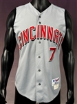 2002 Juan Castro Signed Cincinnati Reds Game Used Road Vest