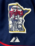 2006 Juan Castro Minnesota Twins Game Used Blue Home Jersey - with 34 on Sleeve in Honor of Kirby Puckett