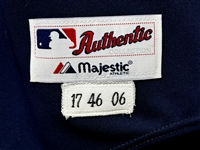 2006 Juan Castro Minnesota Twins Game Used Blue Home Jersey - with 34 on Sleeve in Honor of Kirby Puckett