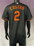 2008 Juan Castro Baltimore Orioles Game Used Black Jersey