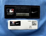 2021 Juan Castro Philadelphia Phillies Light Blue Road Throwback Coaches Jersey