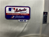 2010 Juan Castro Philadelphia Phillies Game Used Home Off-White Style Jersey - with 36 Robin Roberts Memorial Patch