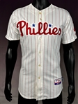 2010 Juan Castro Philadelphia Phillies Preseason Home Pinstripe Jersey
