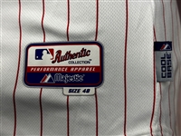 2010 Juan Castro Philadelphia Phillies Preseason Home Pinstripe Jersey