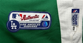 2016 Juan Castro Los Angeles Dodgers St. Patrick's Day Coaches Pregame Jersey - One-Game Style