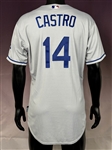 2009 Juan Castro Los Angeles Dodgers Game Used Road Jersey