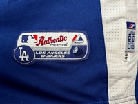 2016/17 Juan Castro Los Angeles Dodgers Coaches Pregame Jersey - Blue with White Side Panels Style