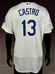 2017 Juan Castro Los Angeles Dodgers Old Timers Game Home Jersey - Issued for June 10, 2017 Old Timers Game