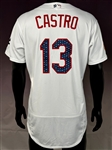 2017 Juan Castro Los Angeles Dodgers 4th of July Coaches Home Jersey - One-Game Style from July 4, 2017