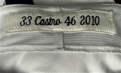 2010 Juan Castro Los Angeles Dodgers Game Used Home Jersey