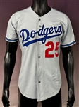 1997 Juan Castro Los Angeles Dodgers Road Jersey - With Jackie Robinson 50th Anniversary Patch
