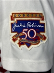1997 Juan Castro Los Angeles Dodgers Home Jersey - With Jackie Robinson 50th Anniversary Patch