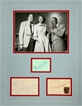 Jack Benny, Rochester and Mary Livingstone Signed Display with Photo (JSA)