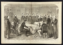1865 Lincoln Assassination Newspaper <em>Frank Leslie's Illustrated</em> Incredible Artwork