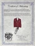 Lisa Marie Presley Red Sequined Jacket from Designer Andre Van Pier - Plus Signed CD Booklet (Beckett Authentic)