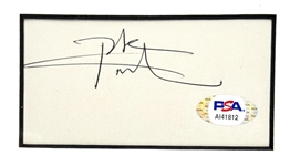 Pete Townshend Signed Cut Signature in Display with 8x10 Photo (PSA/DNA)