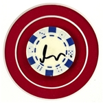 Matt Damon Signed Poker Chip in <em>Rounders</em> Framed Display (PSA/DNA)